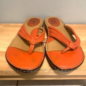 b.o.c. Sandals Orange Flip Flop size 10